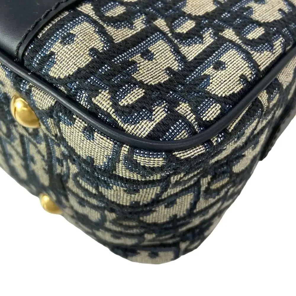 Christian Dior Handbag Dark Navy White
